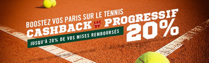 Un Roland Garros en mode cashback sur Winamax